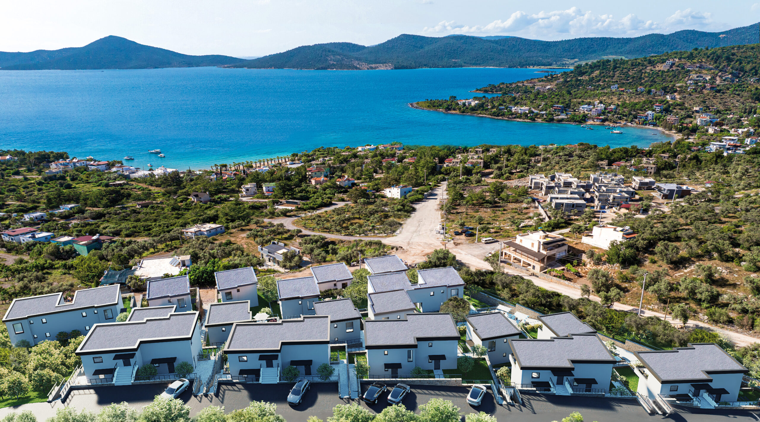 manzara mandalya villa 3 Muğla Milas'ta, Iasos Antik Kenti'ne yakın konumda, sahil ve plaja yürüme mesafesinde! Manzara Mandalyadan Hemen bilgi alın ve hayalinizdeki villaya sahip olun!